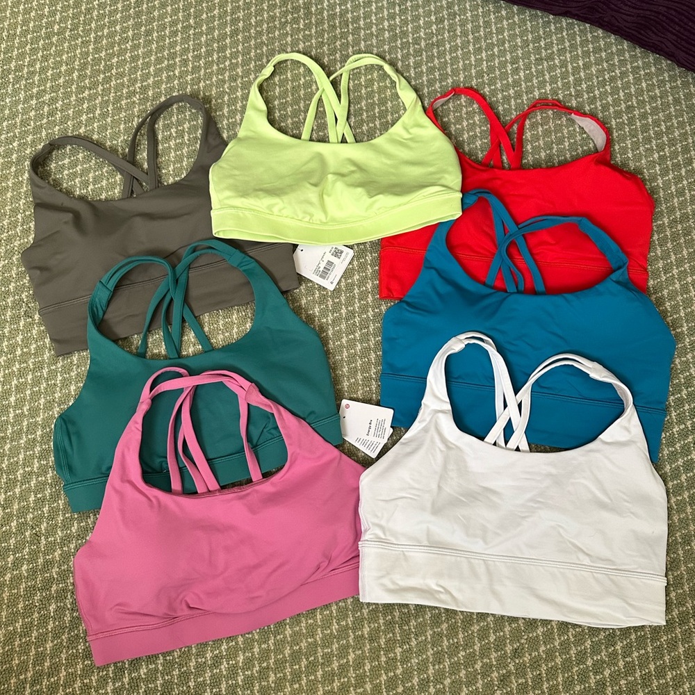 Lulu lemon bulk long line / energy sports bras NWT NWOT NEVER WORN